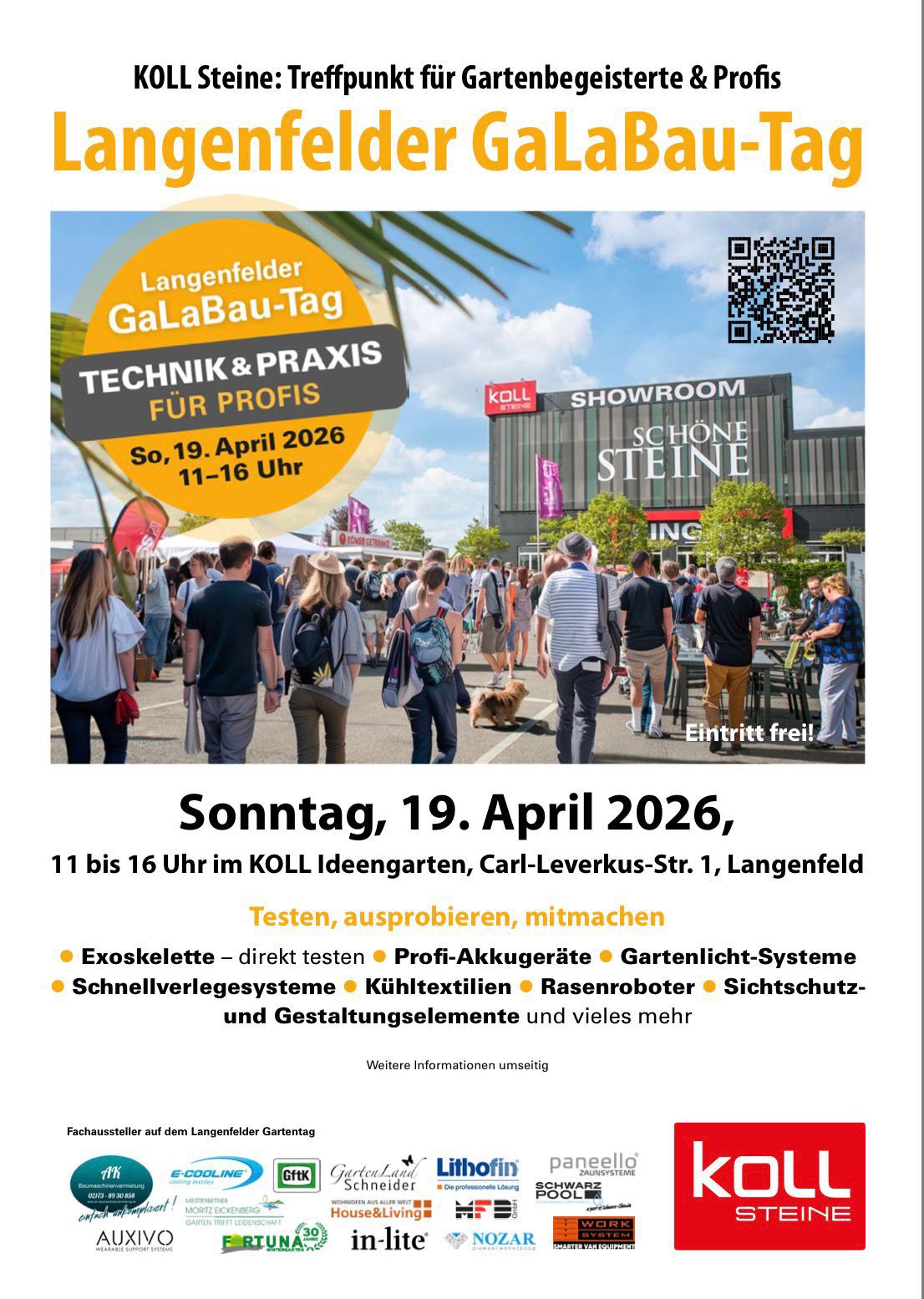 Langenfelder GaLaBau-Tag Flyer Vorderseite