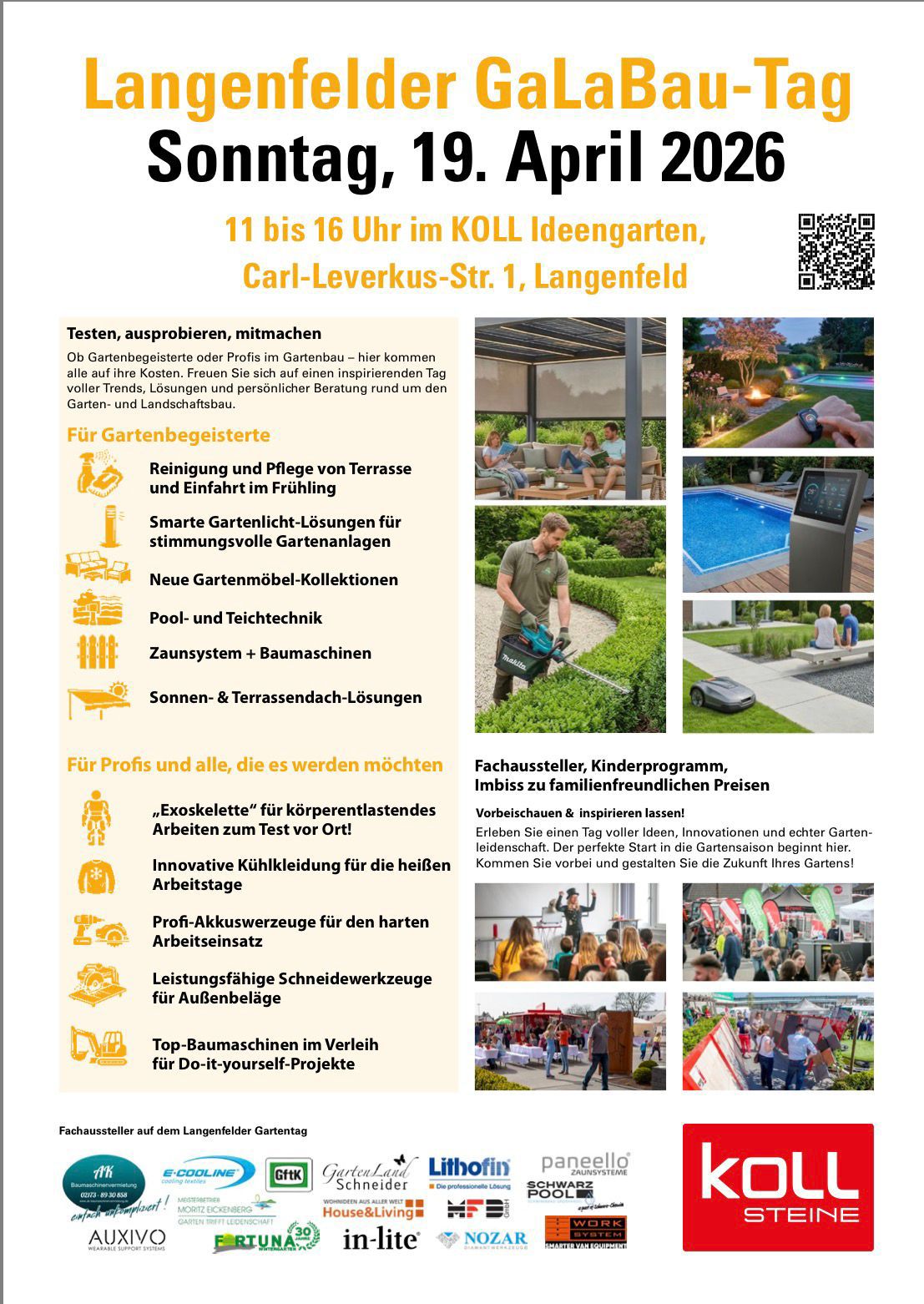 Langenfelder GaLaBau-Tag Flyer Rückseite